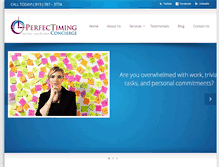 Tablet Screenshot of perfectimingconcierge.com
